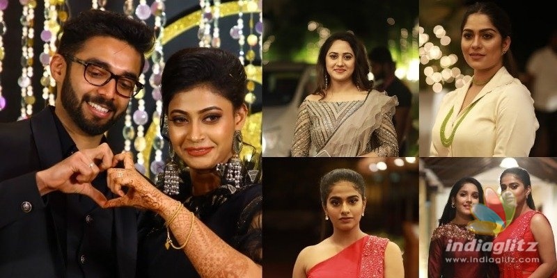 Celebrities at Parvathy Nambiars wedding reception