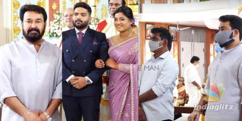 Pics of Mohanlal attending Antony Perumbavoors daughters engagement go viral