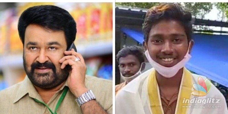 Mohanlal give a surprise call to CBSE Plus Two exam topper 