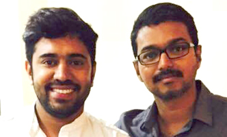 Vijay with the hero of the latest all-class Blockbuster