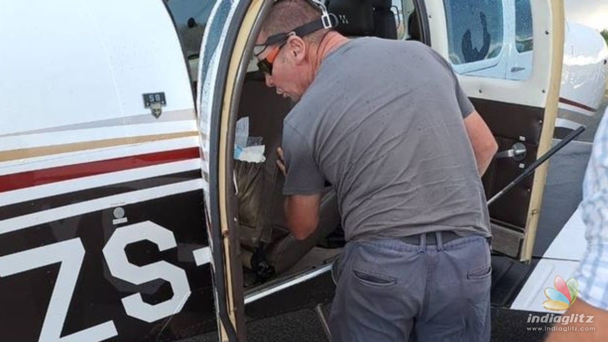 Snake in cockpit; pilot makes emergency landing