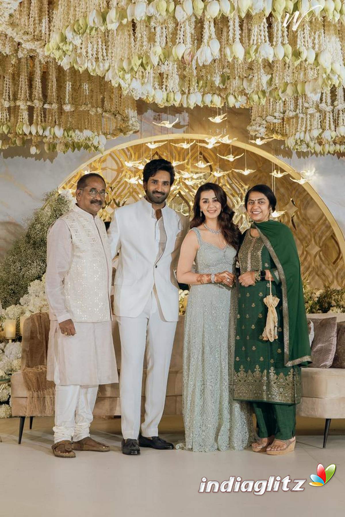 Aadhi Nikki Galrani Wedding Reception