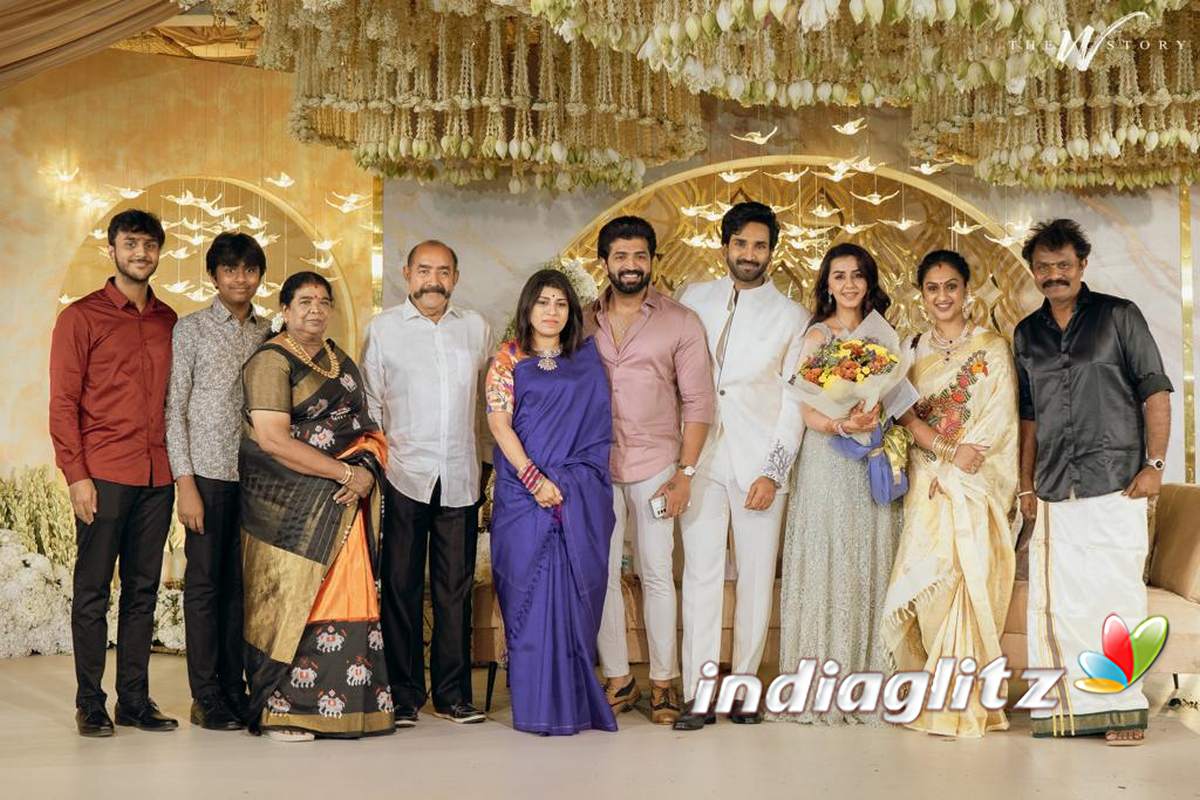 Aadhi Nikki Galrani Wedding Reception