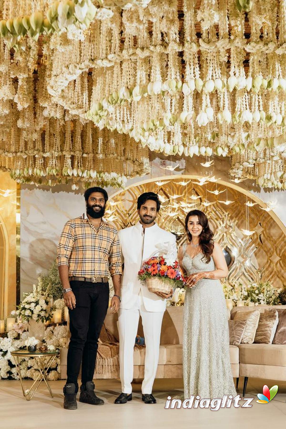 Aadhi Nikki Galrani Wedding Reception