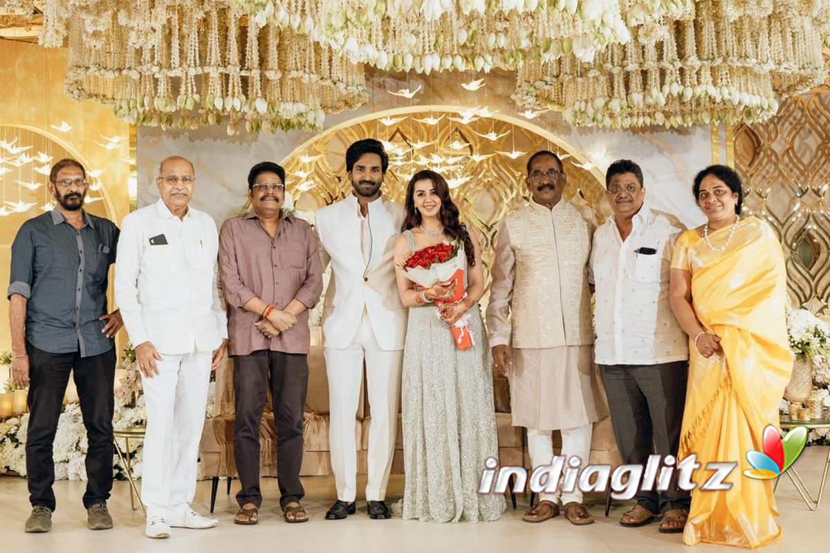 Aadhi Nikki Galrani Wedding Reception