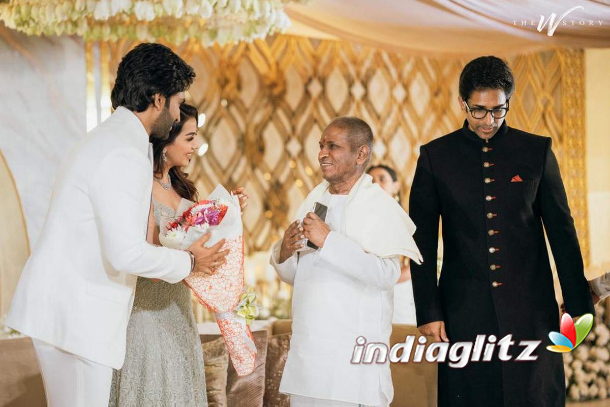 Aadhi Nikki Galrani Wedding Reception