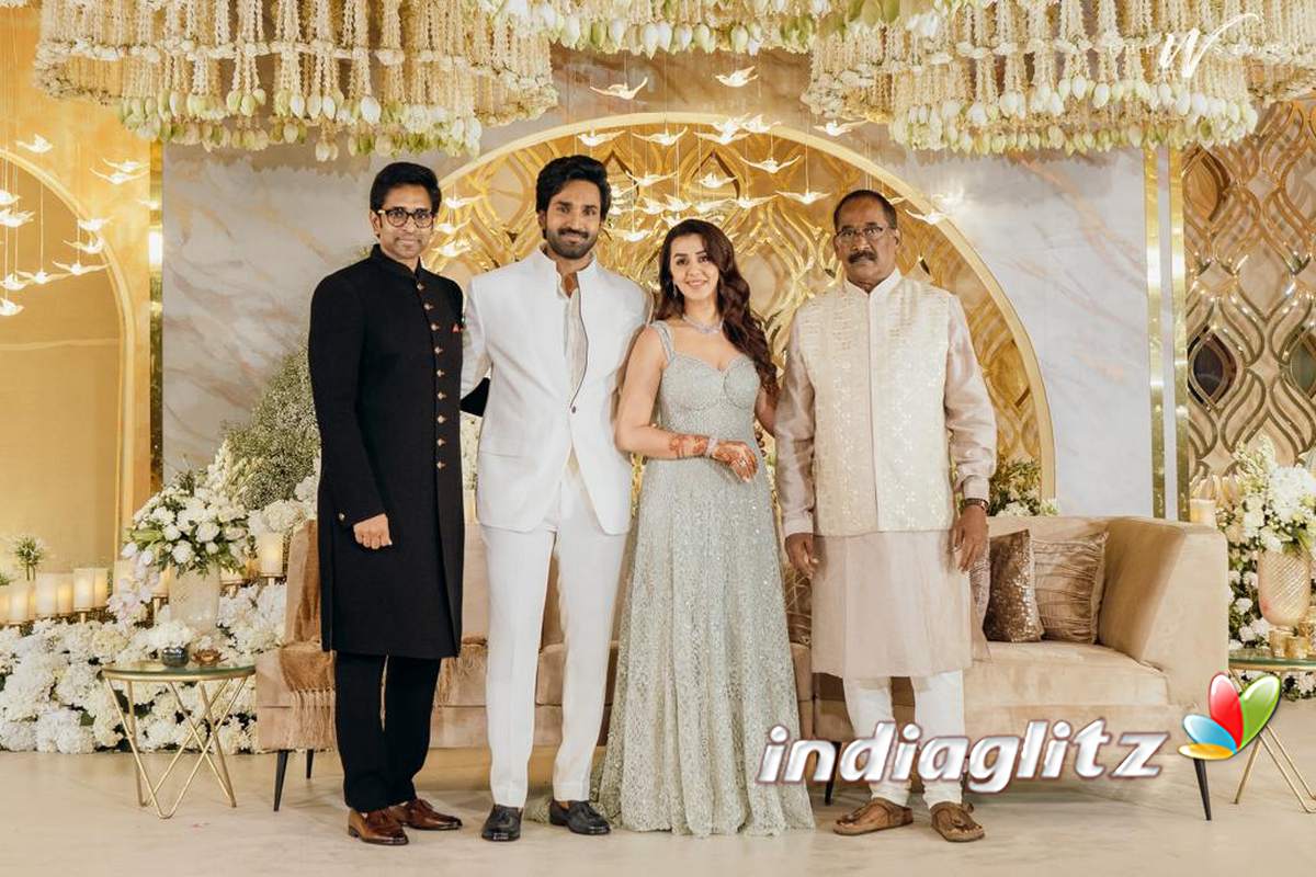 Aadhi Nikki Galrani Wedding Reception