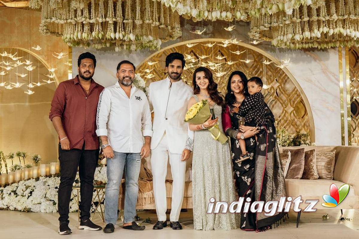 Aadhi Nikki Galrani Wedding Reception