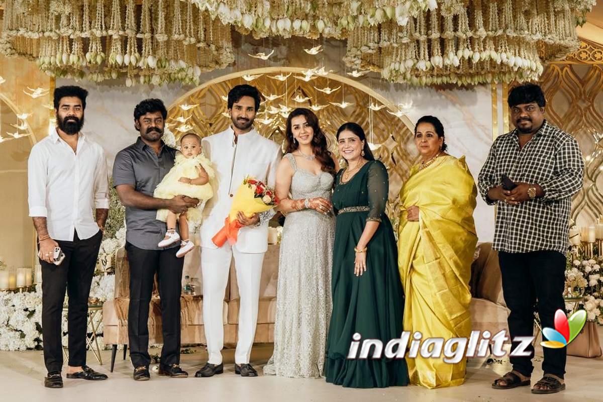 Aadhi Nikki Galrani Wedding Reception