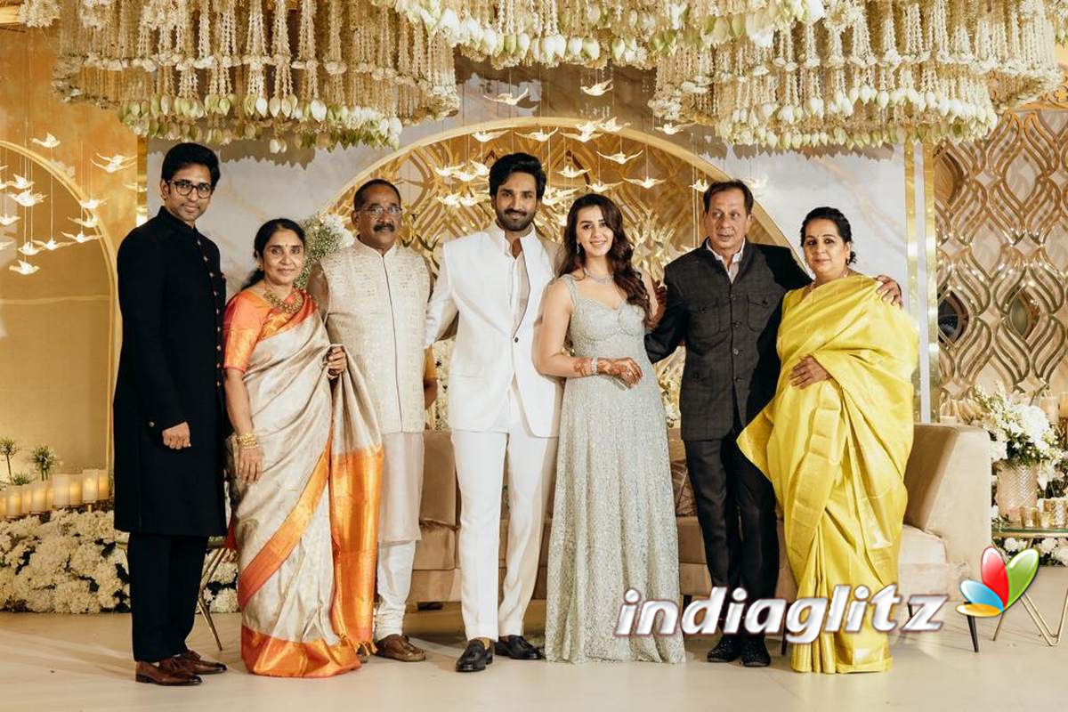 Aadhi Nikki Galrani Wedding Reception