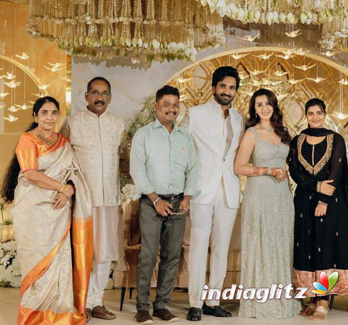 Aadhi Nikki Galrani Wedding Reception