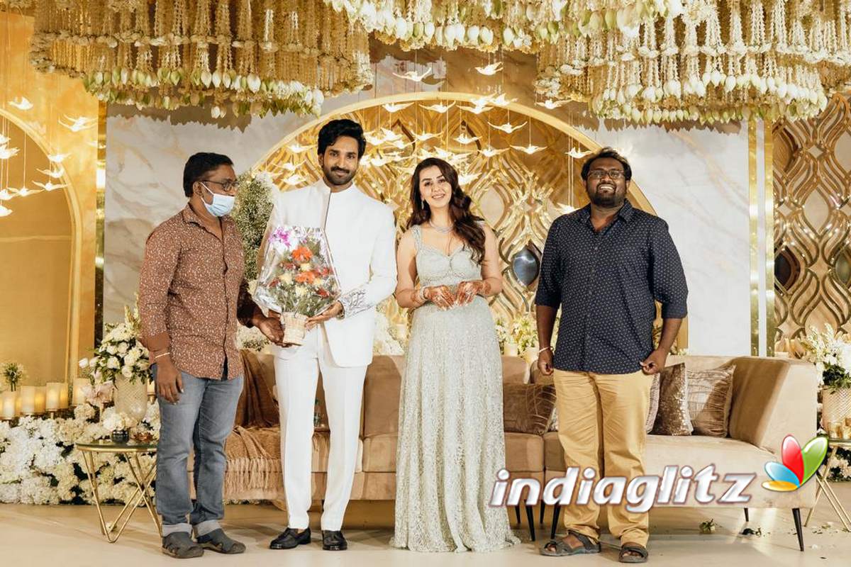 Aadhi Nikki Galrani Wedding Reception