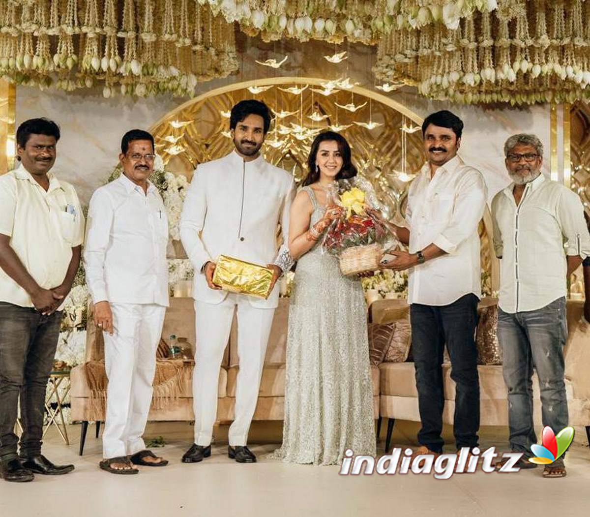 Aadhi Nikki Galrani Wedding Reception