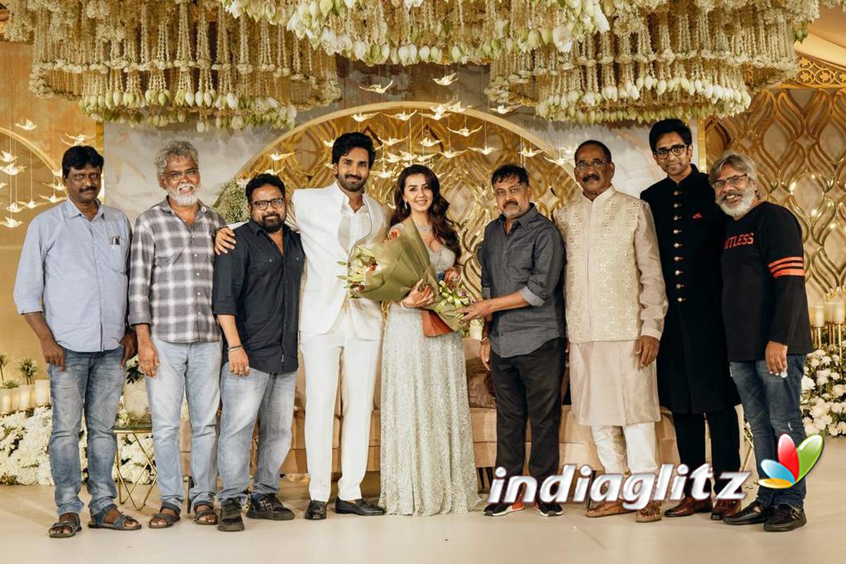 Aadhi Nikki Galrani Wedding Reception