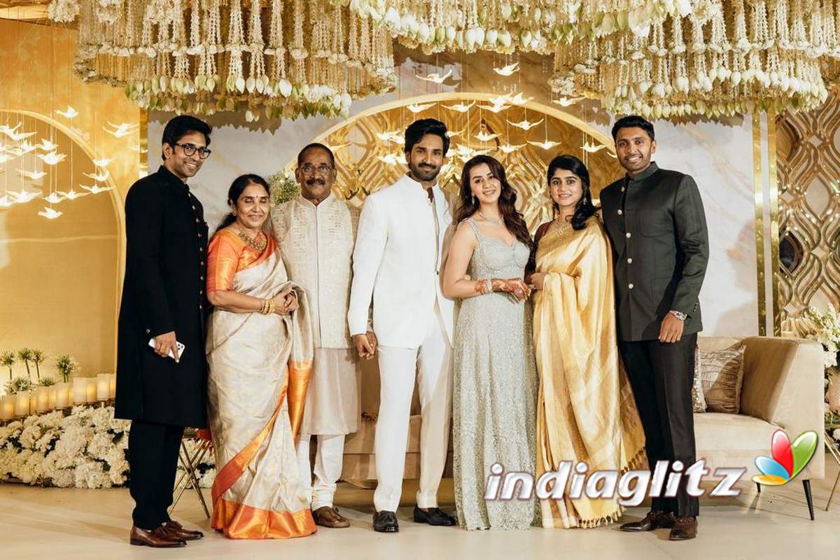 Aadhi Nikki Galrani Wedding Reception