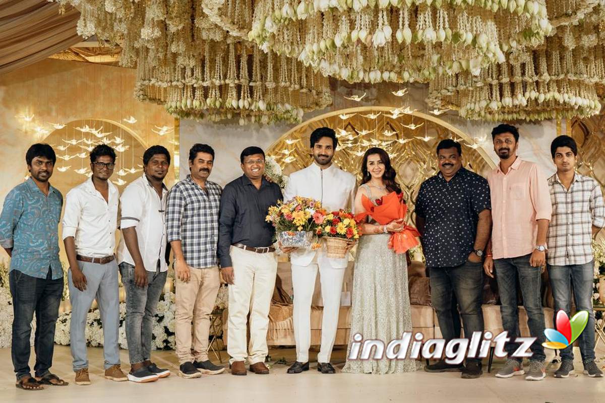 Aadhi Nikki Galrani Wedding Reception