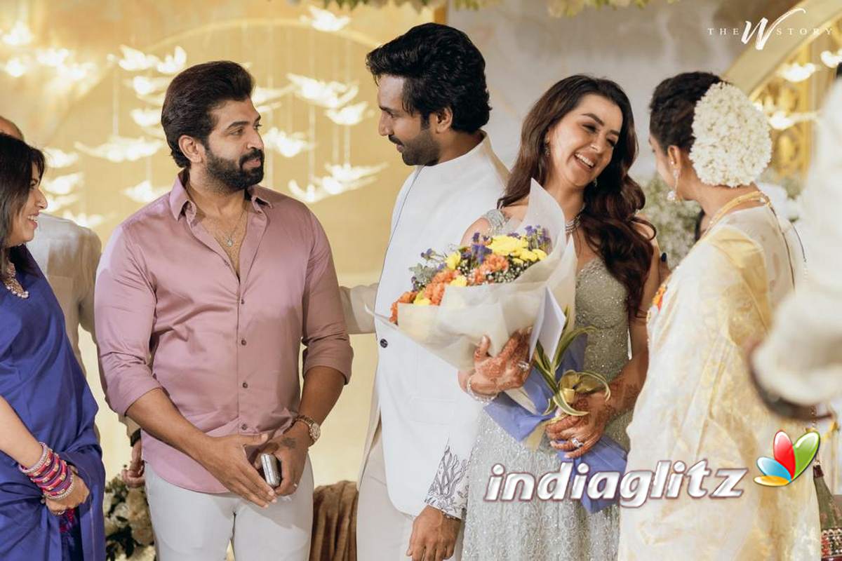 Aadhi Nikki Galrani Wedding Reception