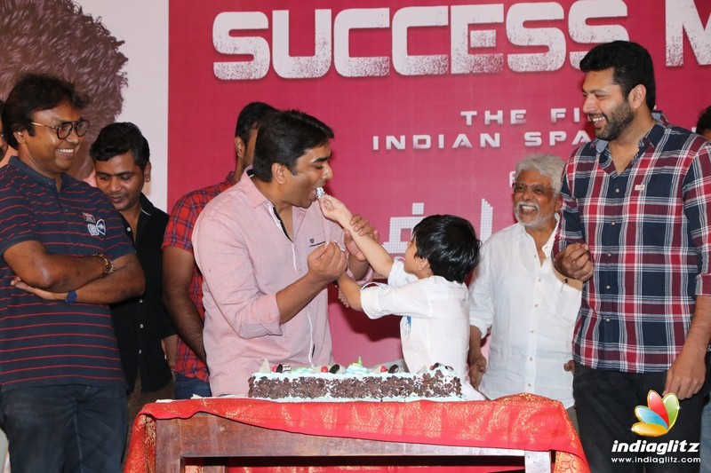 Jayam Ravi Son Aarav's Birthday Celebration in Tik Tik Tik Movie Success Meet