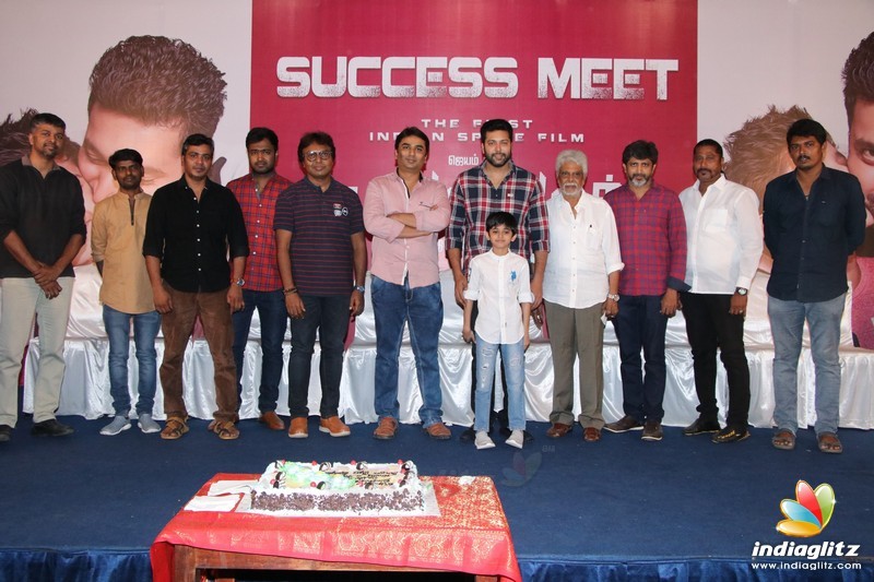 Jayam Ravi Son Aarav's Birthday Celebration in Tik Tik Tik Movie Success Meet