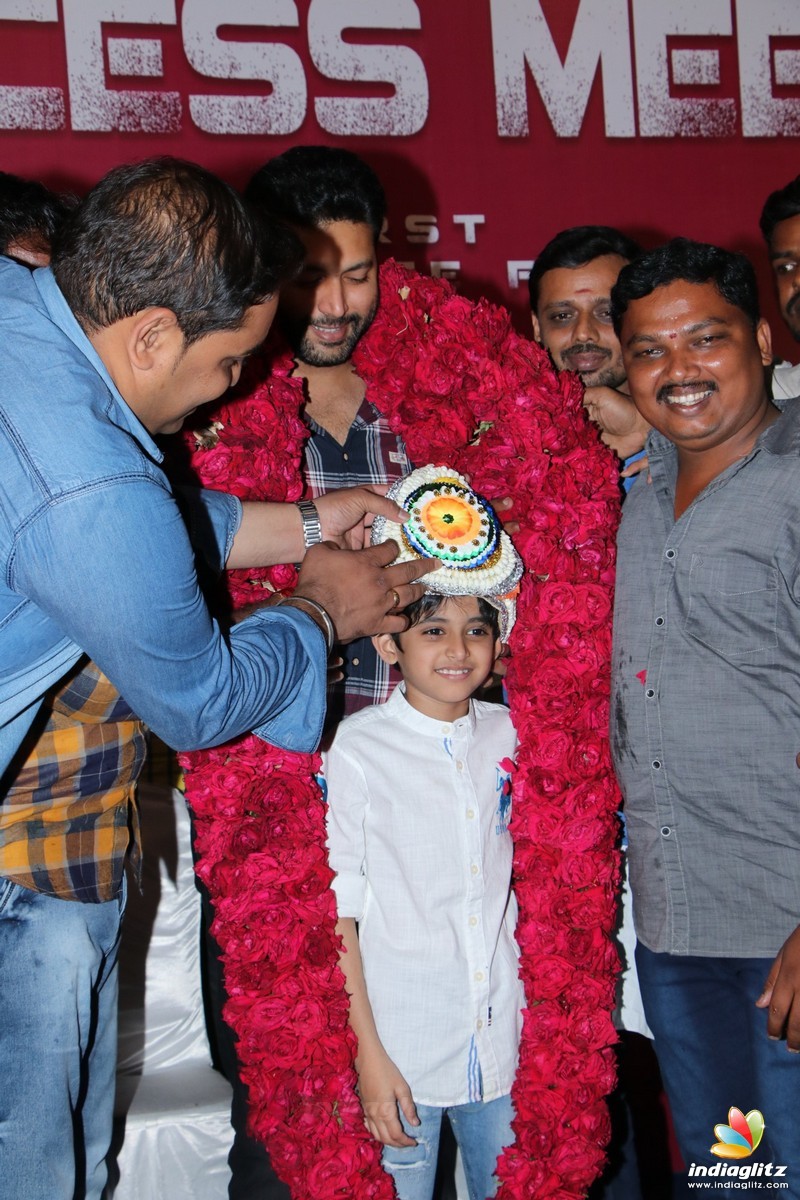 Jayam Ravi Son Aarav's Birthday Celebration in Tik Tik Tik Movie Success Meet