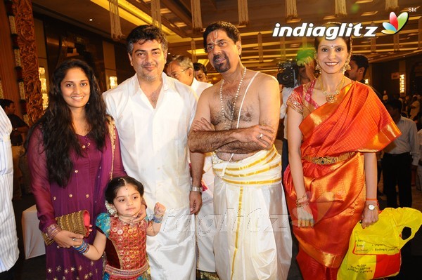 Ajith @ Cricketer Srikanth's Son Wedding