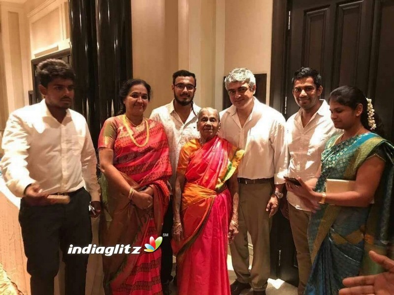 Ajith and Shaini at a family function