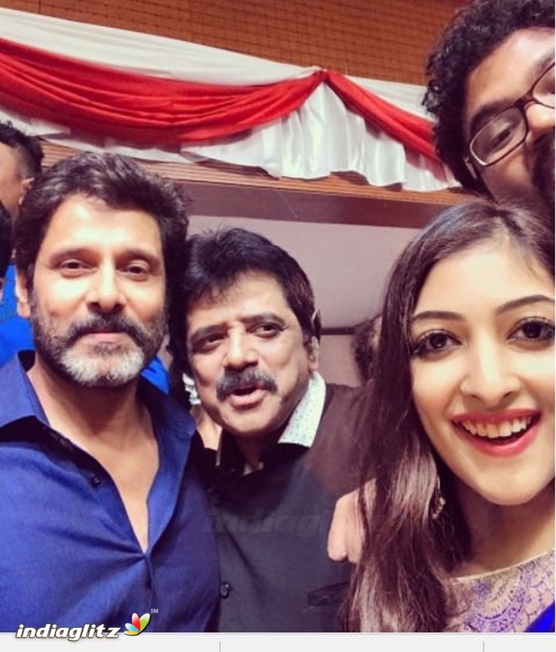 Chiyaan Vikram daughter marriage reception