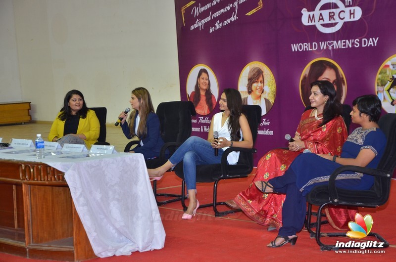 Andrea at Women's Day celebrations in Jeppiaar  Engineering college