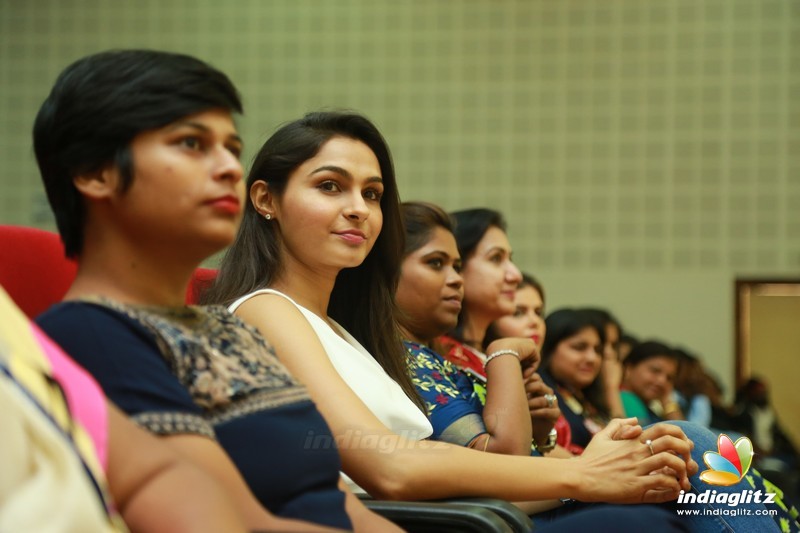 Andrea at Women's Day celebrations in Jeppiaar  Engineering college