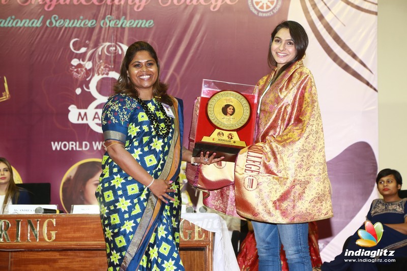 Andrea at Women's Day celebrations in Jeppiaar  Engineering college