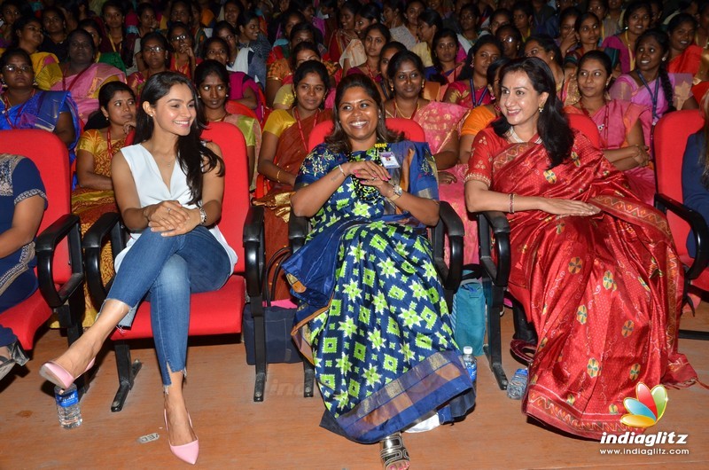 Andrea at Women's Day celebrations in Jeppiaar  Engineering college