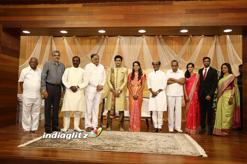 Superstar Rajinikanth At AVM Family Wedding Function