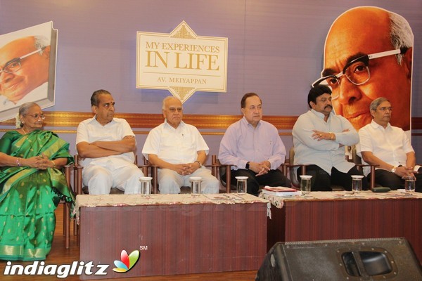 A.V.Meiyappan's 'My Experiences in Life' book release