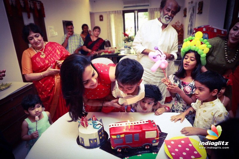 Rajini & Family celebrates grandson's B'day!