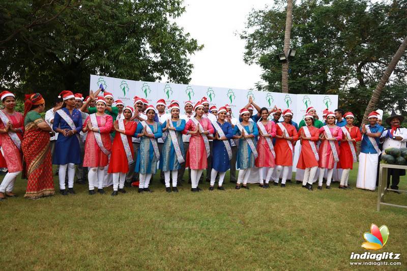 Celebrities at Christmas Cake Mixing Ceremony in Green Park