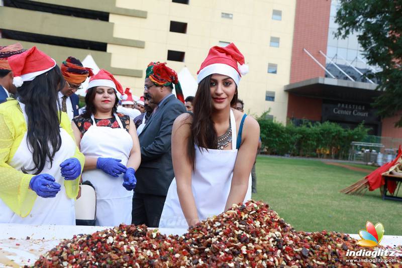 Celebrities at Christmas Cake Mixing Ceremony in Green Park