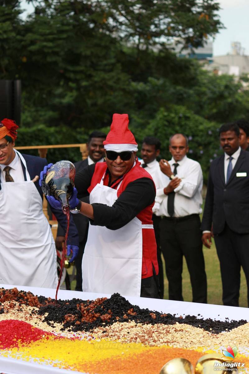 Celebrities at Christmas Cake Mixing Ceremony in Green Park