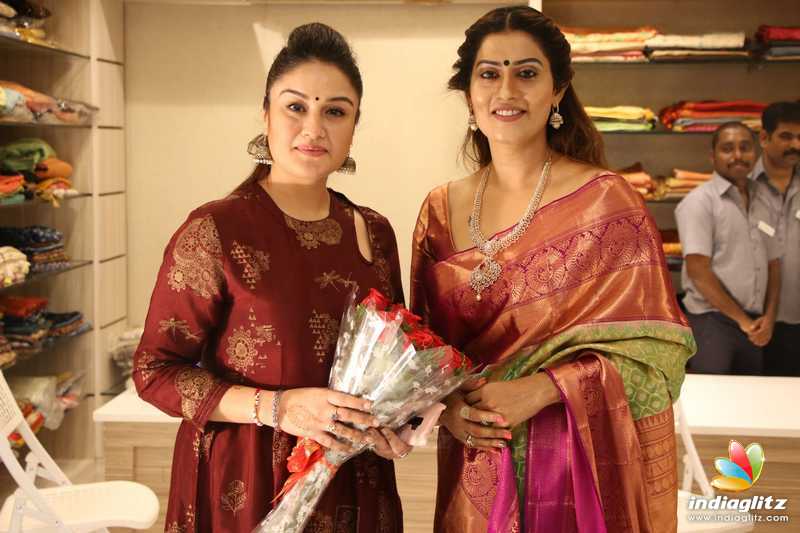 Celebrities at AA Guru Silks Shop Launch