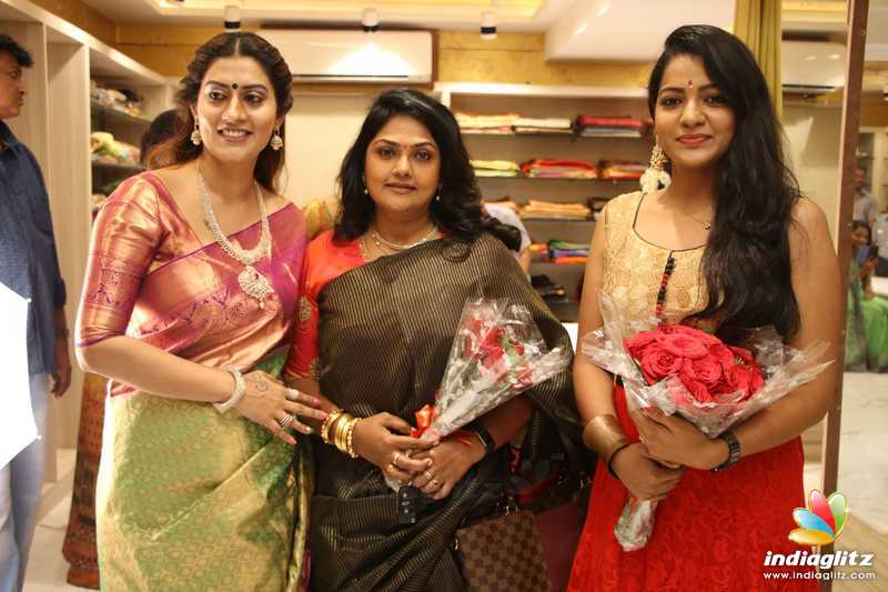 Celebrities at AA Guru Silks Shop Launch