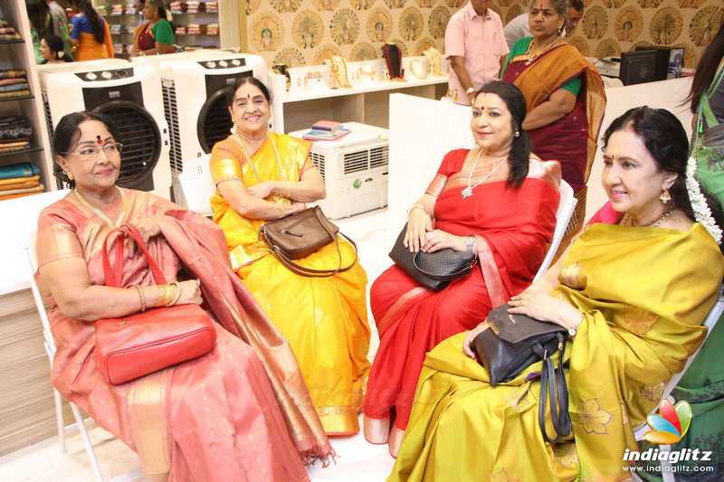 Celebrities at AA Guru Silks Shop Launch