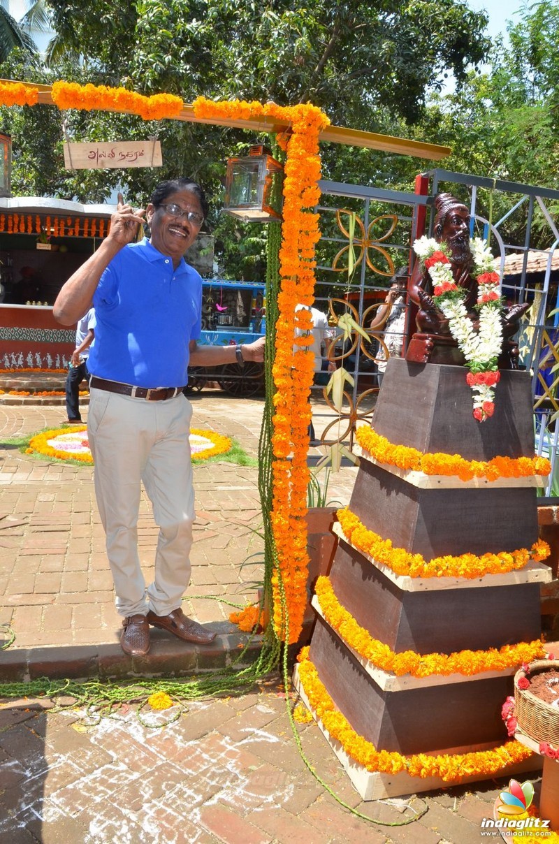 Bharathiraja at Cook Gramam Restaurant Inauguration