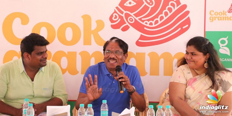 Bharathiraja at Cook Gramam Restaurant Inauguration