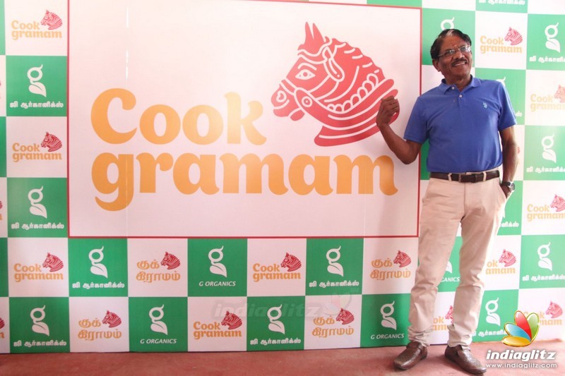 Bharathiraja at Cook Gramam Restaurant Inauguration