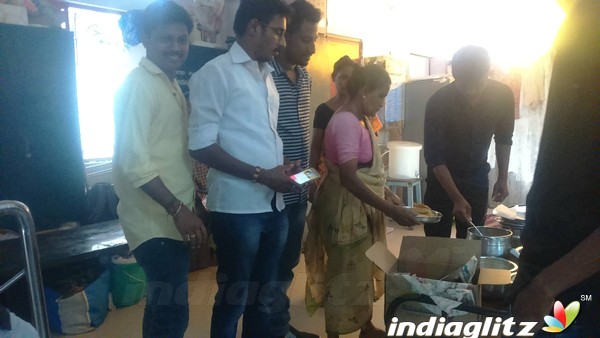 Dhanush birthday celebrated by fans at Kaakum Karangal Mylapore