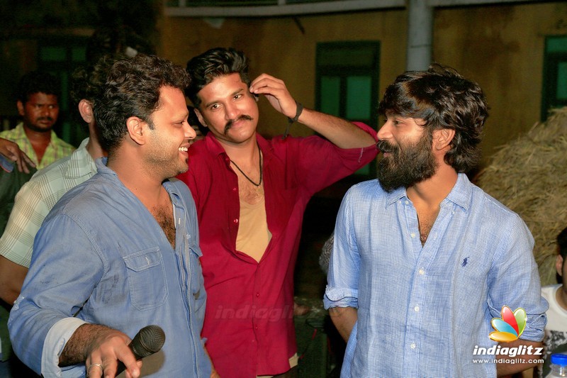 Dhanush Visits 'Padai Veeran' Movie Shooting Spot