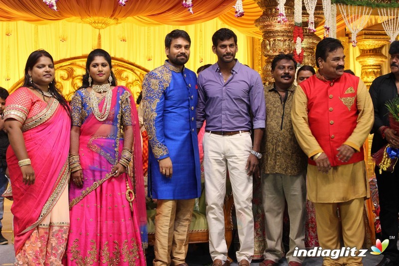 Fefsi Vijayan Master son's wedding reception