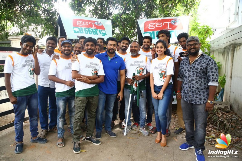 GST Vandi was flag off by Actor Suriya