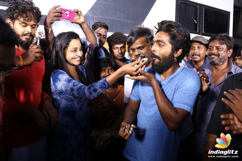 GV Prakash Birthday Celebration at Shooting Spot