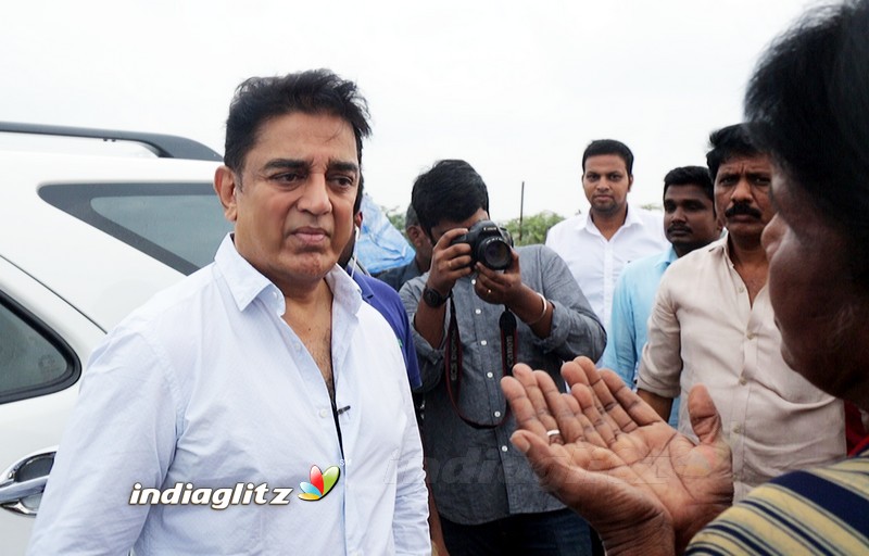 Kamal Haasan Visits Ennore Creek