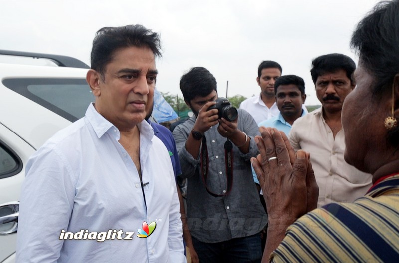 Kamal Haasan Visits Ennore Creek